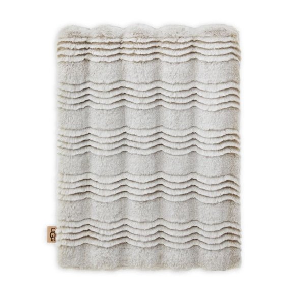 NWT UGG MARLI‎ PLUSH 50 X 70 THROW BLANKET GRAY - Picture 1 of 7